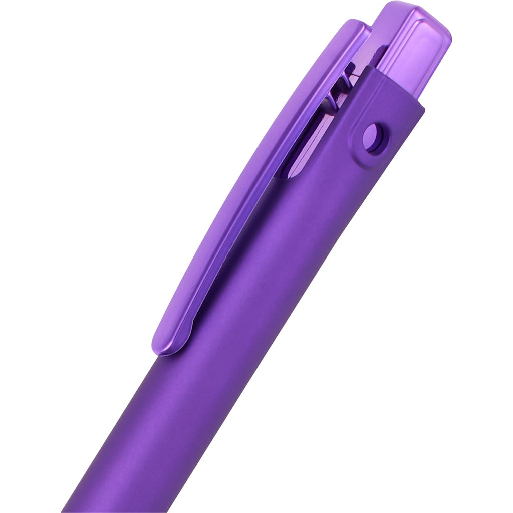 Denver Recycled Plastic Gel Pen, 0.7mm Full Color - Purple - Detail