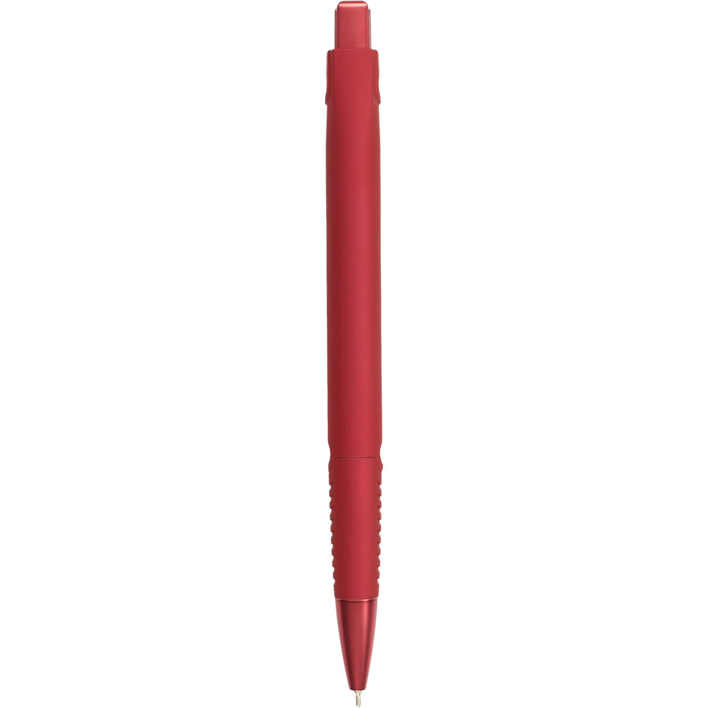 Denver Recycled Plastic Gel Pen, 0.7mm Full Color - Red - Back