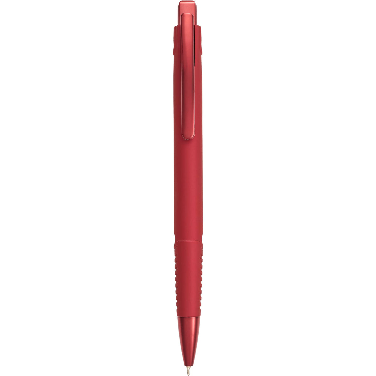 Denver Recycled Plastic Gel Pen, 0.7mm Full Color - Red - Clip