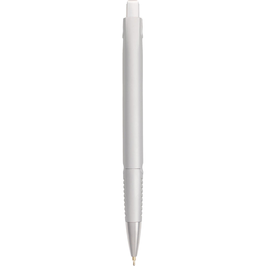 Denver Recycled Plastic Gel Pen, 0.7mm Full Color - Silver - Back