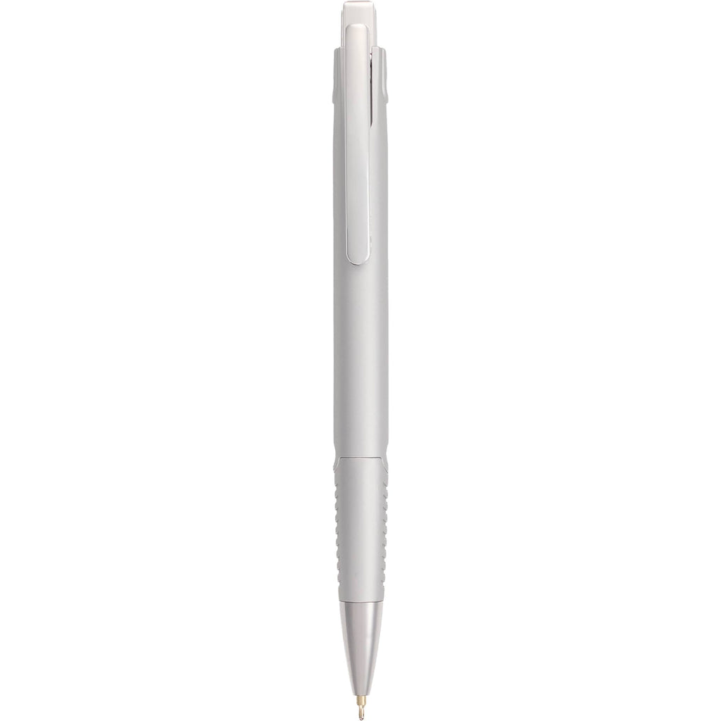 Denver Recycled Plastic Gel Pen, 0.7mm Full Color - Silver - Clip