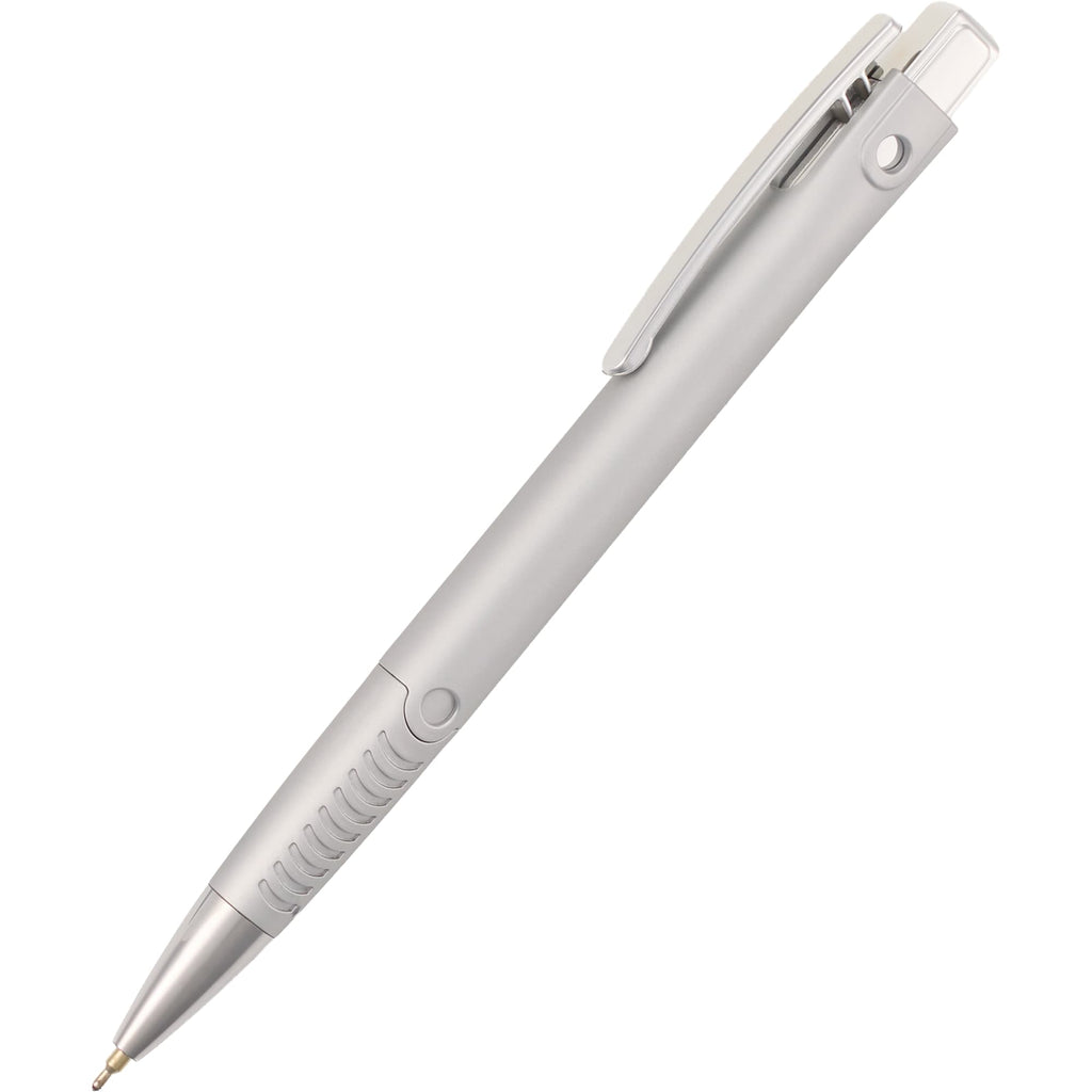 Denver Recycled Plastic Gel Pen, 0.7mm Full Color - Silver - Detail