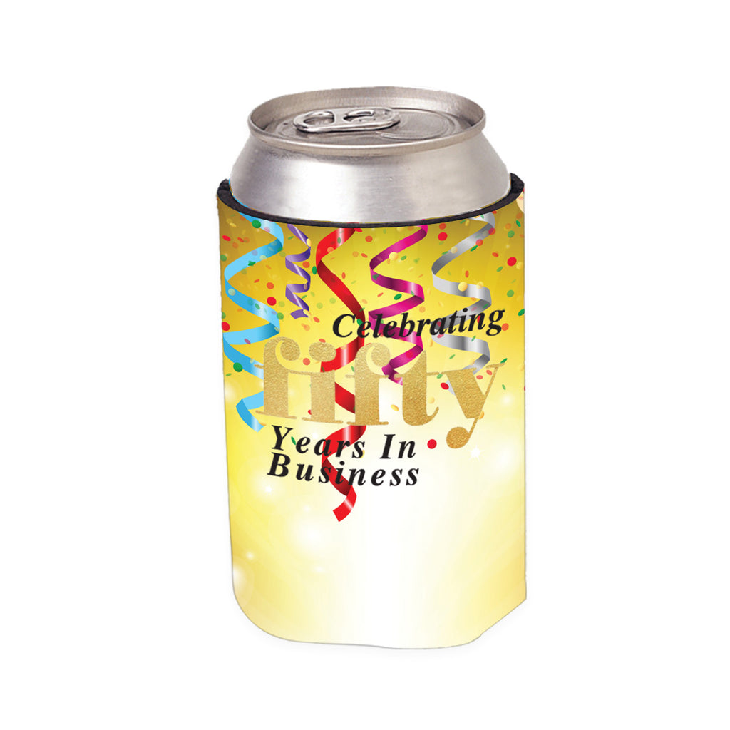 Designer Kan-Tastic Can Cooler - White - 4CP_Celebration