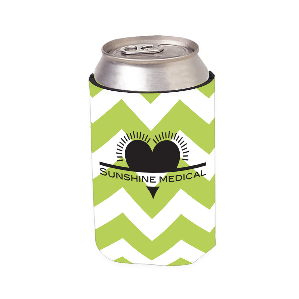 Designer Kan-Tastic Can Cooler - White - 4CP_Chevron_1