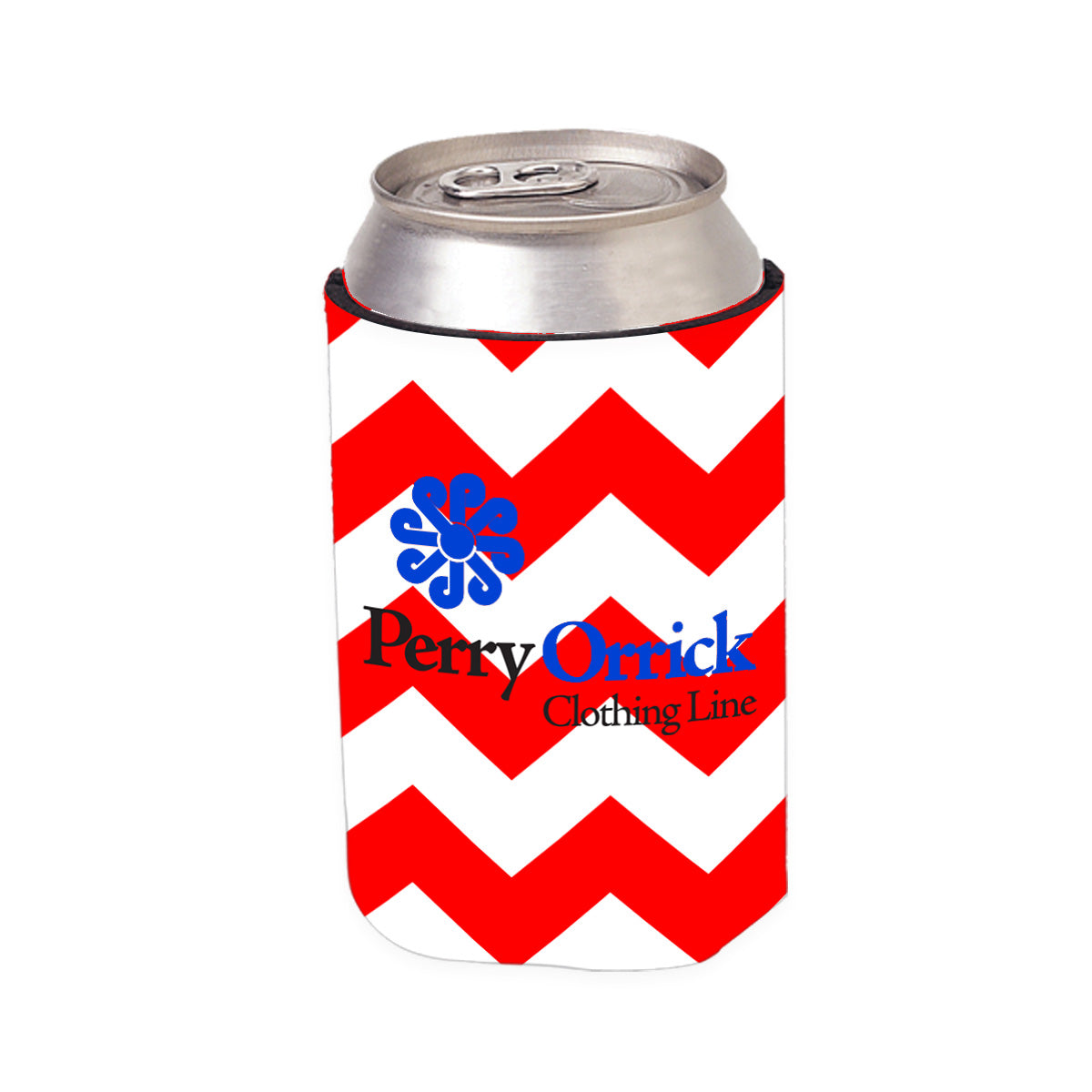 Designer Kan-Tastic Can Cooler - White - 4CP_Chevron_3