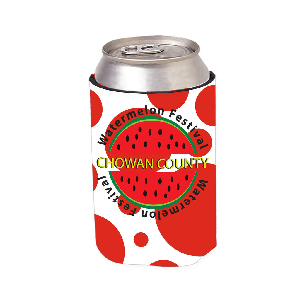 Designer Kan-Tastic Can Cooler - White - 4CP_Dots_3