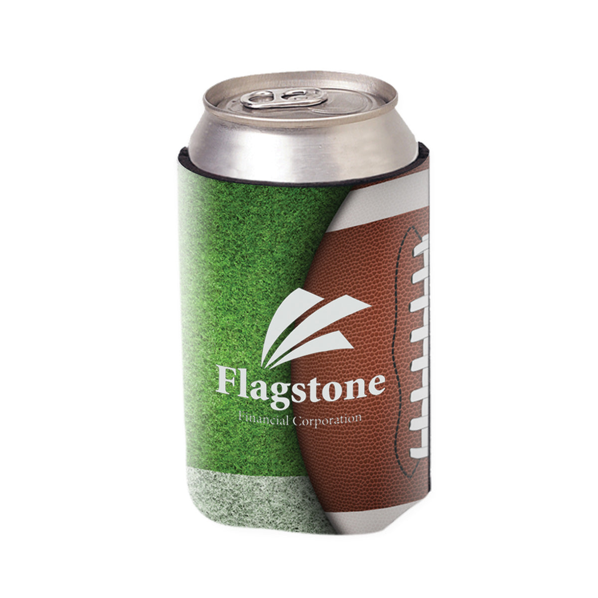 Designer Kan-Tastic Can Cooler - White - 4CP_Football_1