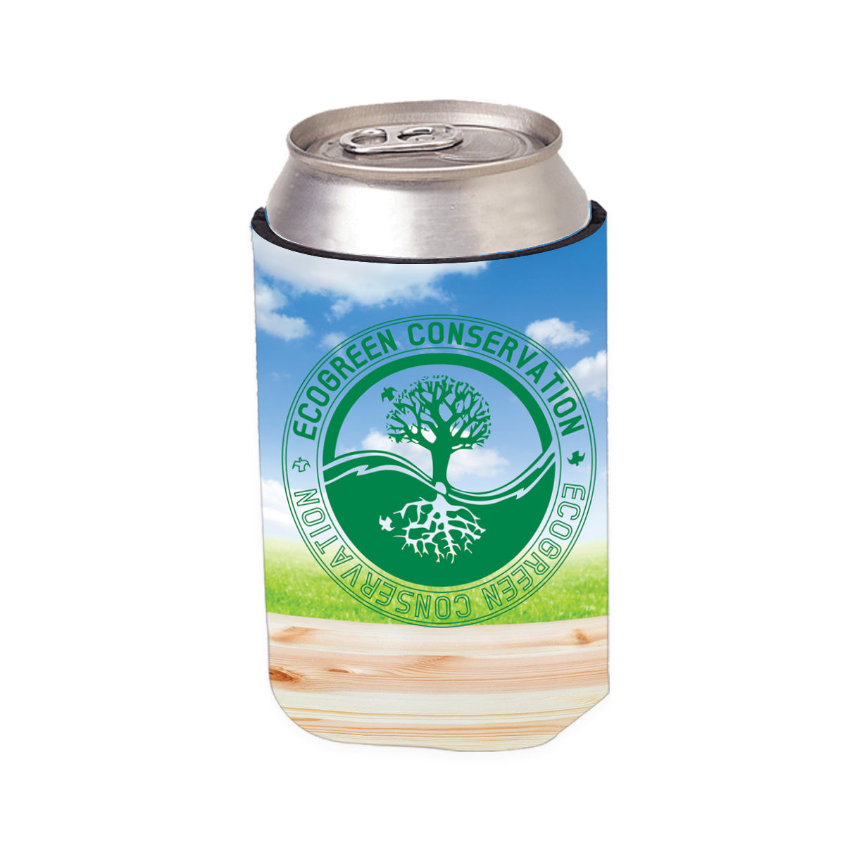 Designer Kan-Tastic Can Cooler - White - 4CP_Picnic
