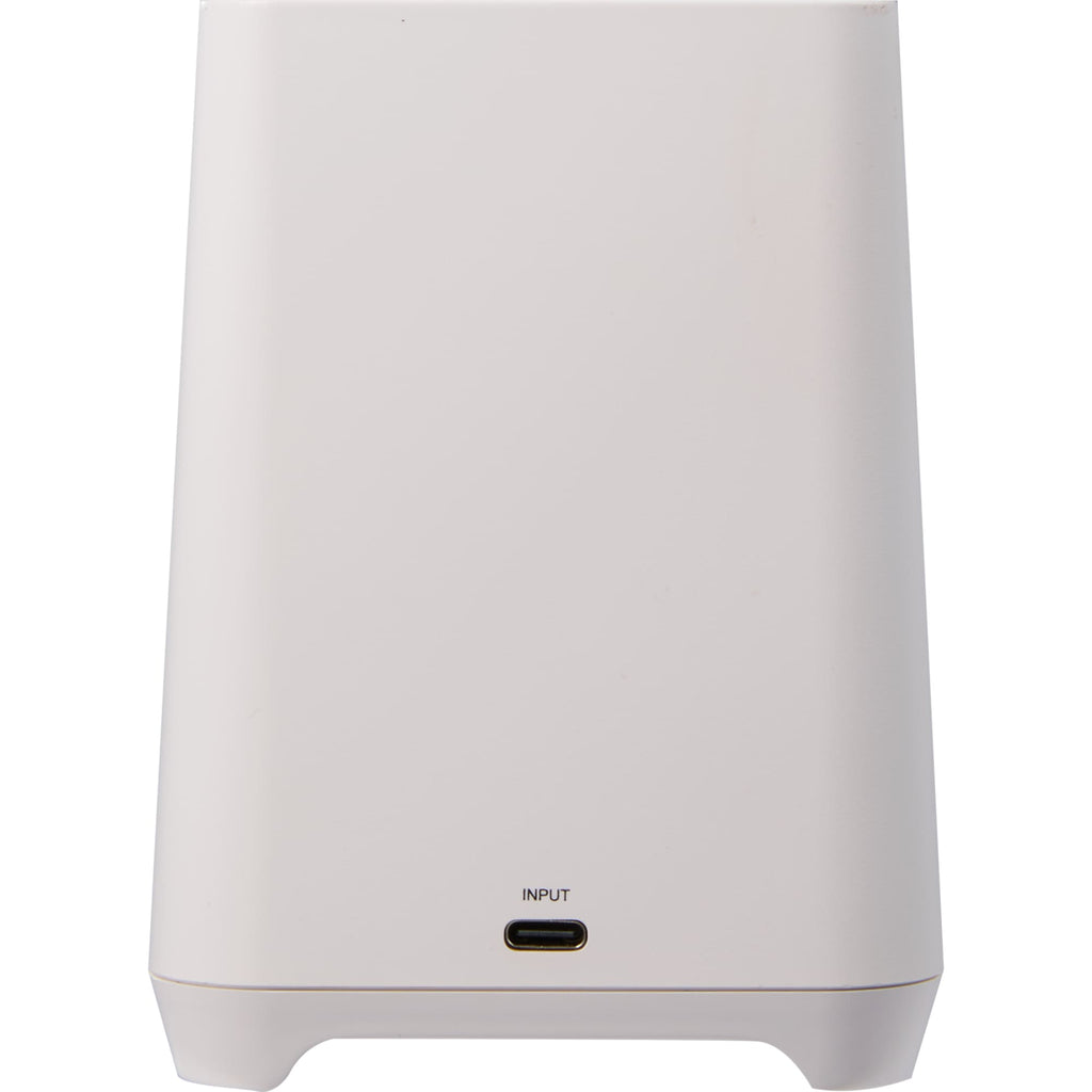 Desk Mate Organizer with Speaker and Charging Hub Full Color - White - Back