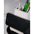Desk Mate Organizer with Speaker and Charging Hub Full Color - White - Photo 7