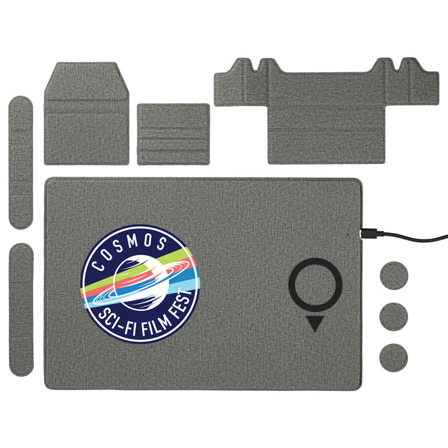 Desk Organizer Board with Magnetic Wireless Charger Transfer