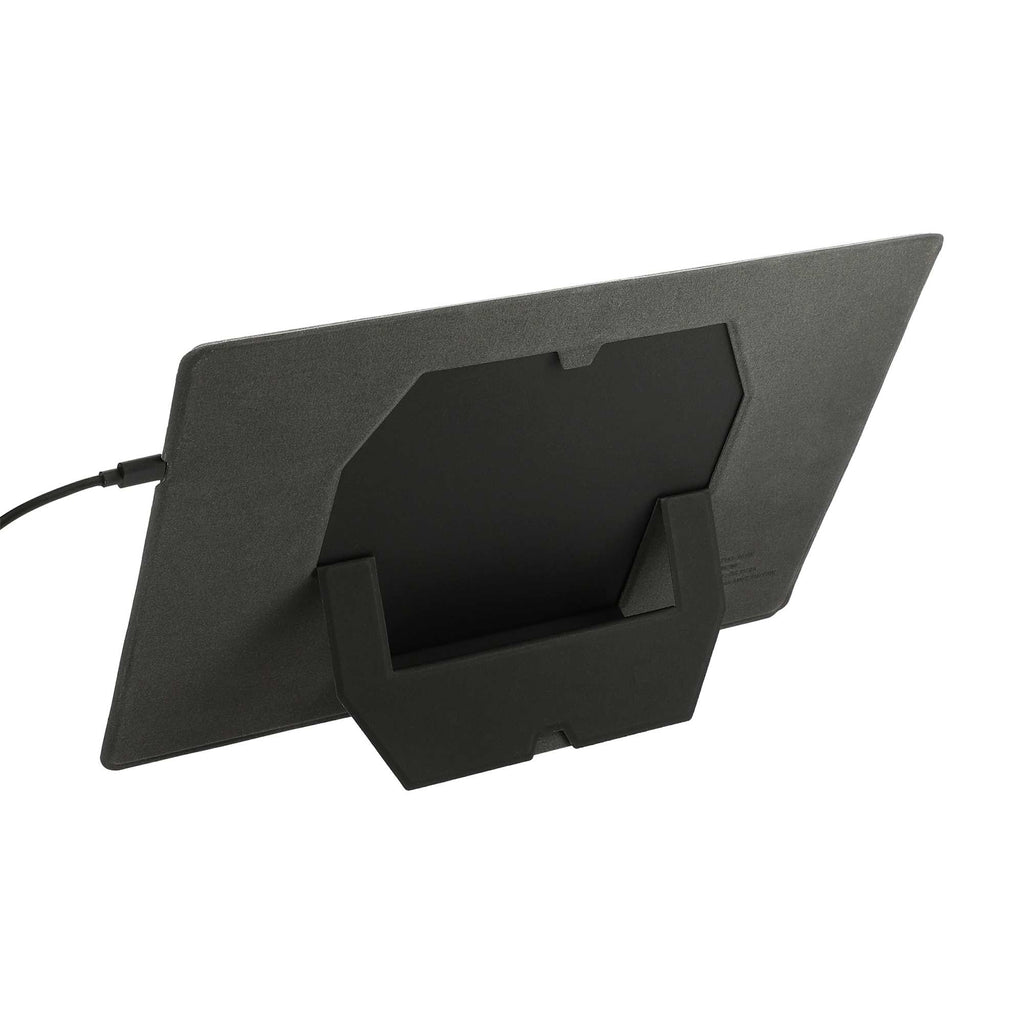 Desk Organizer Board with Magnetic Wireless Charger Transfer - Gray - Left Angle