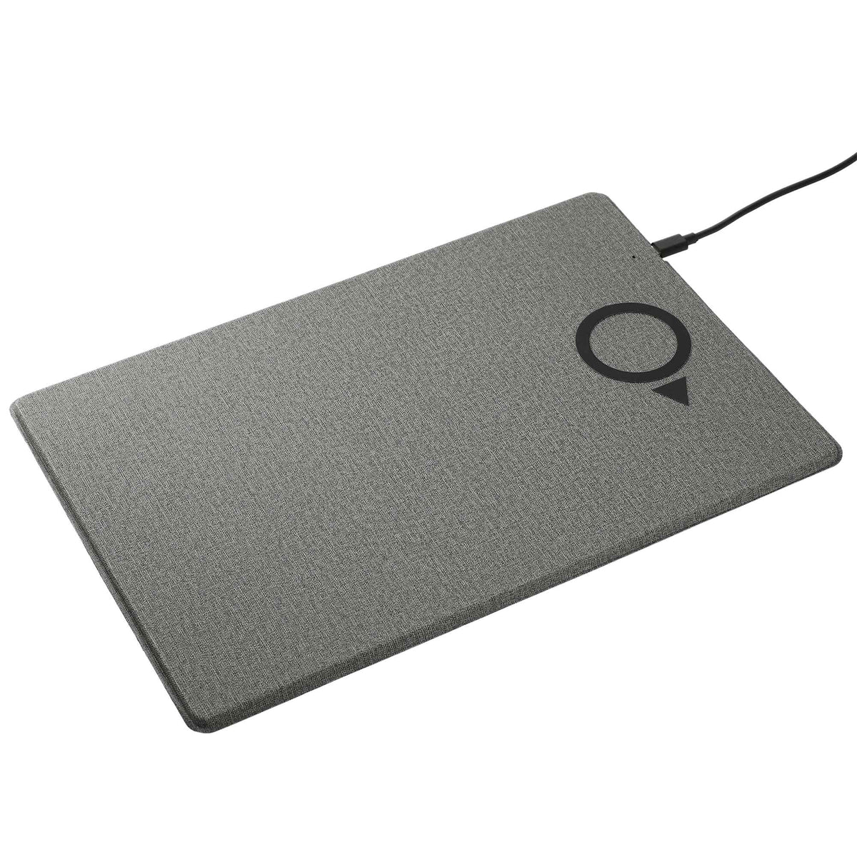Desk Organizer Board with Magnetic Wireless Charger Transfer - Gray - Right Angle 6