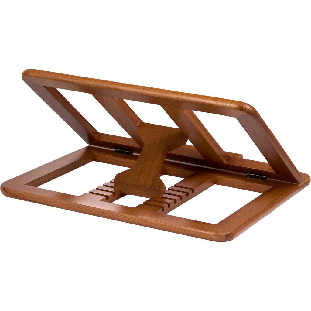 Desk Sense Beechwood Laptop Stand Laser Engraving - Wood - Right Angle 3