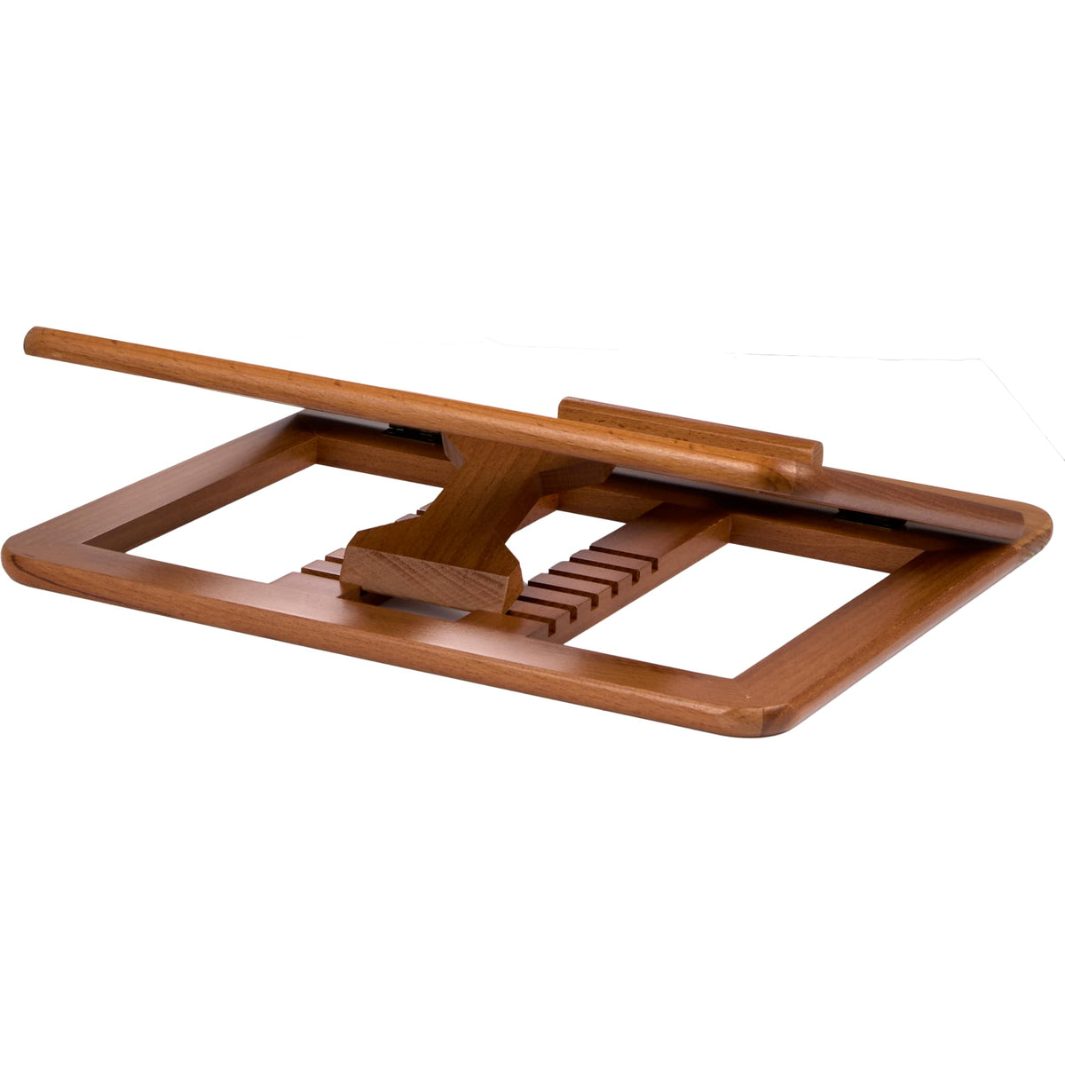 Desk Sense Beechwood Laptop Stand Laser Engraving - Wood - Right Angle 4