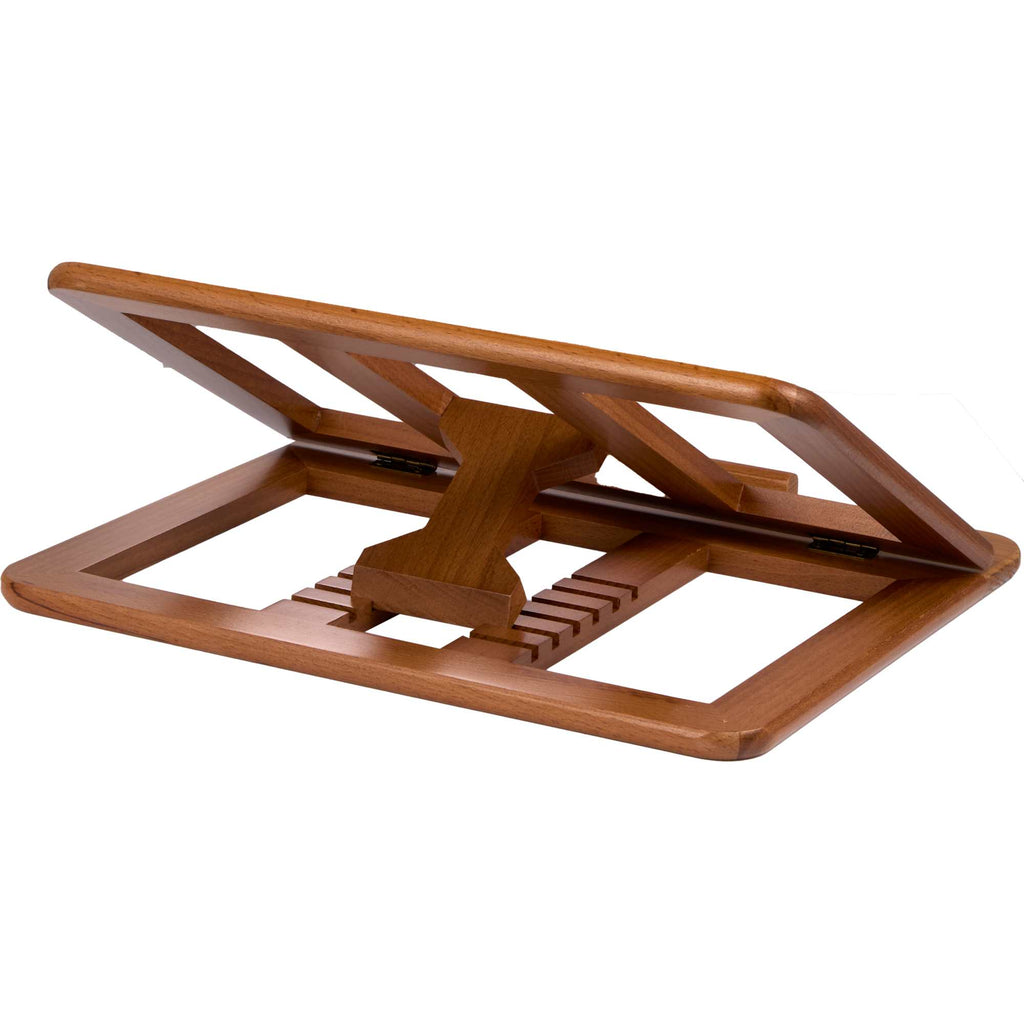 Desk Sense Beechwood Laptop Stand Laser Engraving - Wood - Right Angle 6
