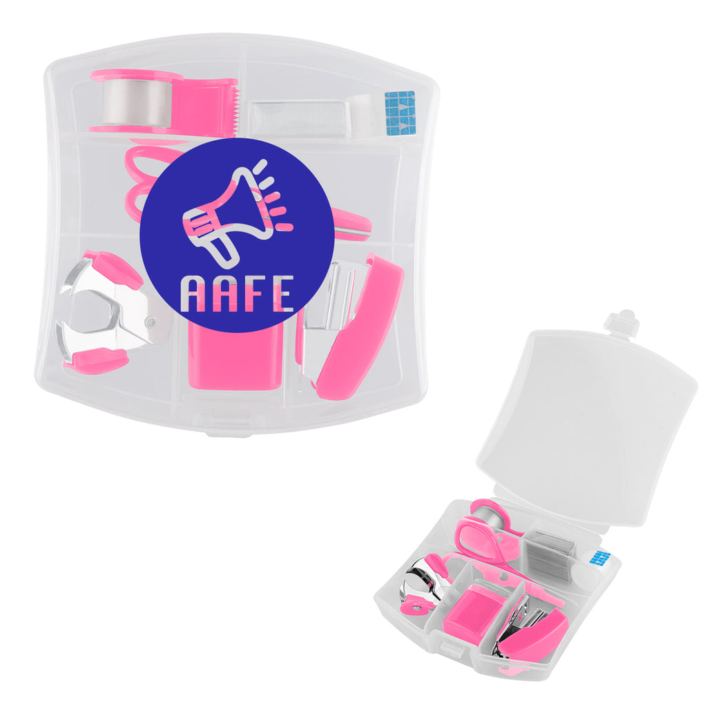Desk Set, Seven-Way - Pink - Pad Print