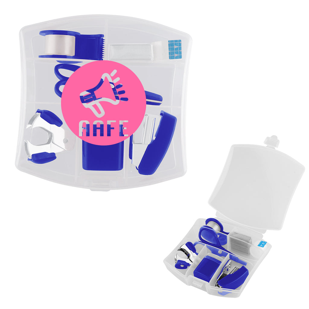 Desk Set, Seven-Way - Royal Blue - Pad Print