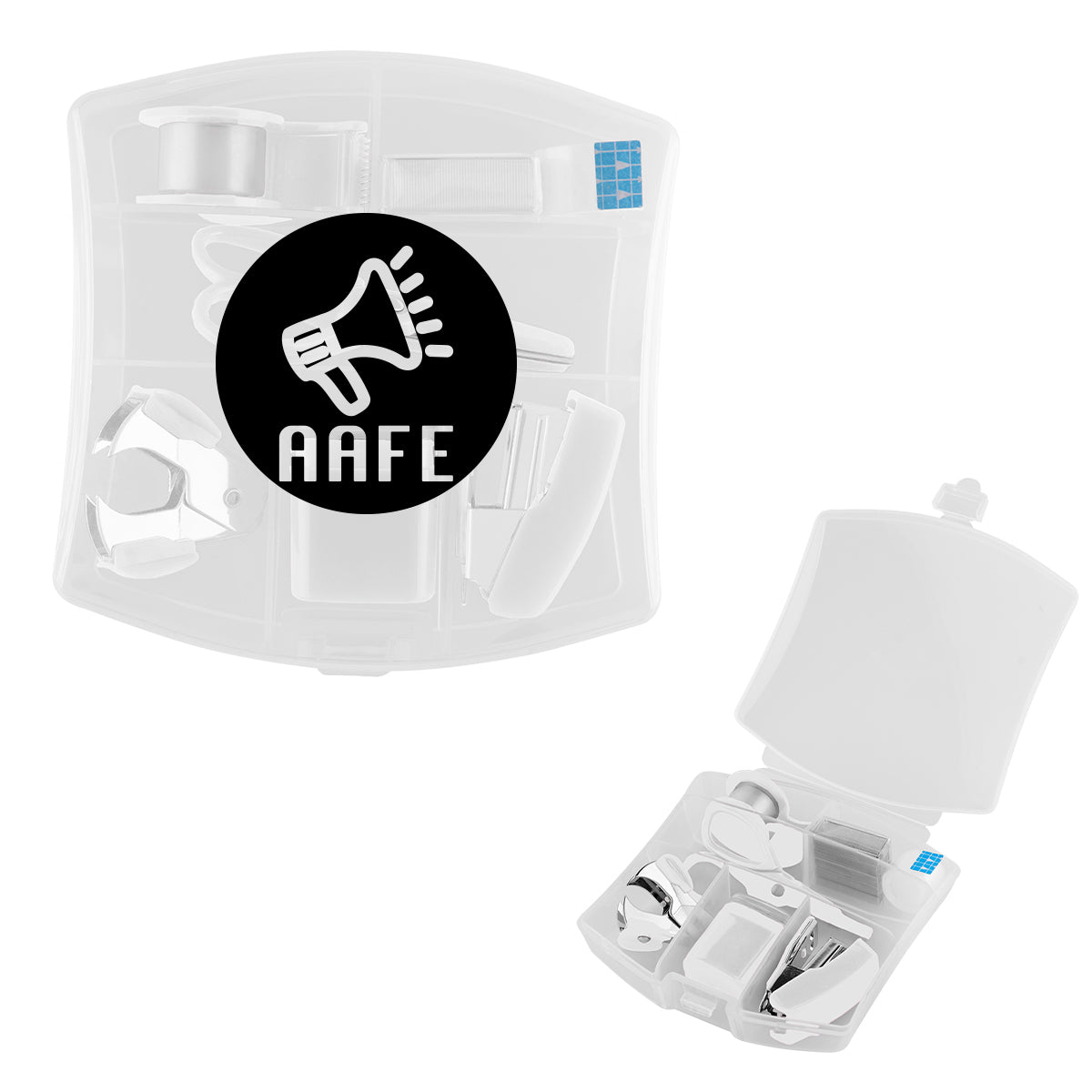 Desk Set, Seven-Way - White - Pad Print