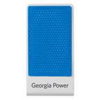 Desktop Phone Stand - White with Blue - Pad Print