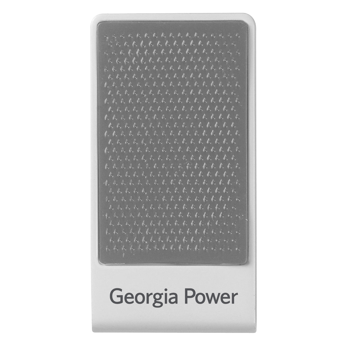 Desktop Phone Stand - White With Gray - Pad Print