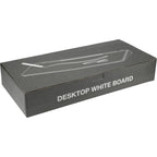 Desktop Whiteboard with Hidden Storage Full Color - White - Packaging Front