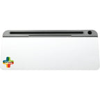 Desktop Whiteboard with Hidden Storage Full Color - White - Top