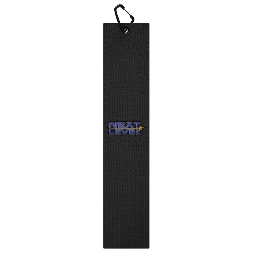 Devant Microscrubber Towel, Trifold - Black - Embroidery