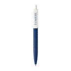 Diamond Pattern Ballpoint Pen, Soft Touch - Navy - View 1