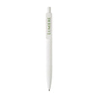 Diamond Pattern Ballpoint Pen, Soft Touch - White - View 1