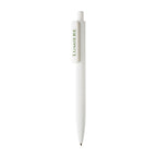 Diamond Pattern Ballpoint Pen, Soft Touch - White - View 3