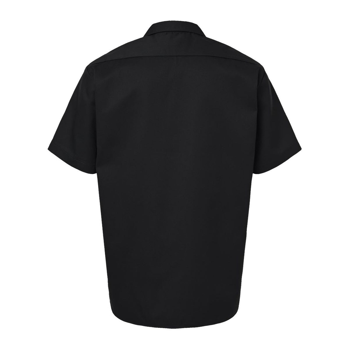 Dickies Men's Short Sleeve Work Shirt Embroidery - Black - Back