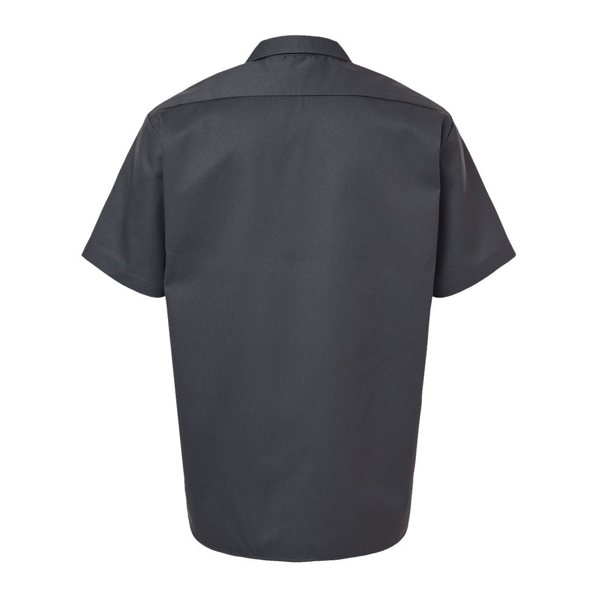 Dickies Men's Short Sleeve Work Shirt Embroidery - Charcoal - Back