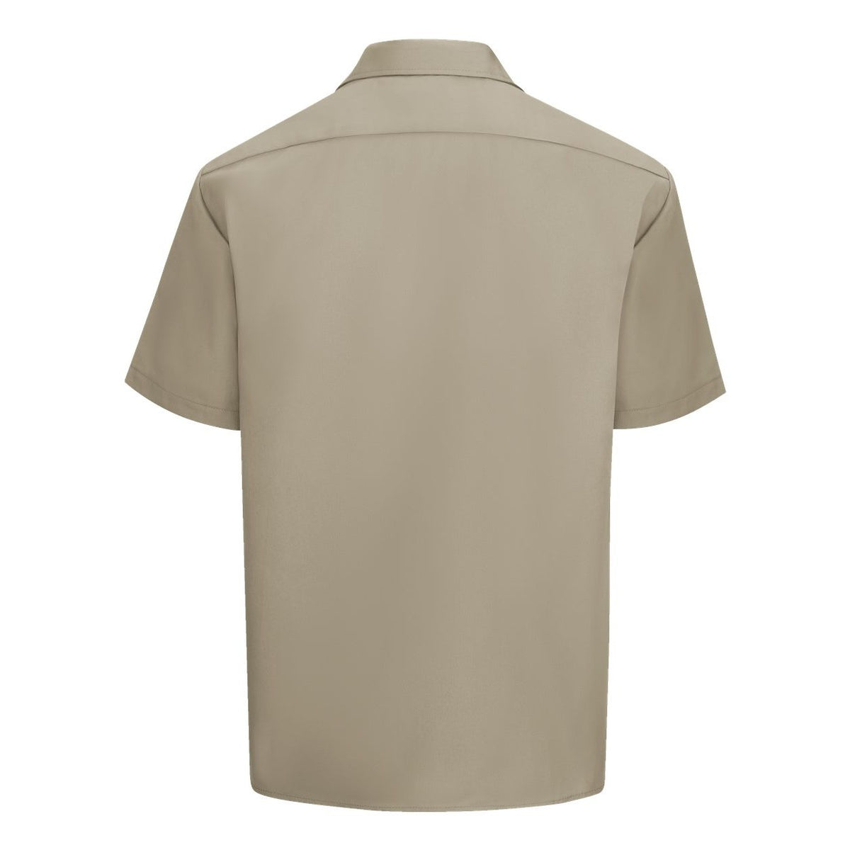 Dickies Men's Short Sleeve Work Shirt Embroidery - Desert Sand - Back