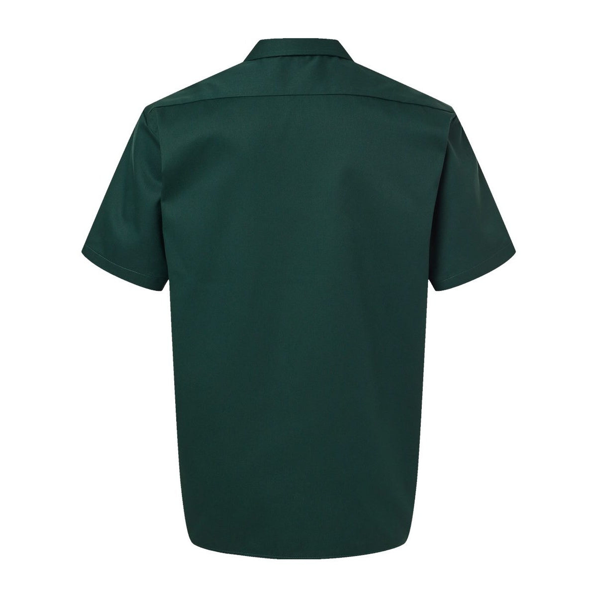 Dickies Men's Short Sleeve Work Shirt Embroidery - Hunter Green - Back