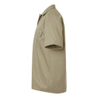 Dickies Men's Short Sleeve Work Shirt Embroidery - Khaki - Direct Side