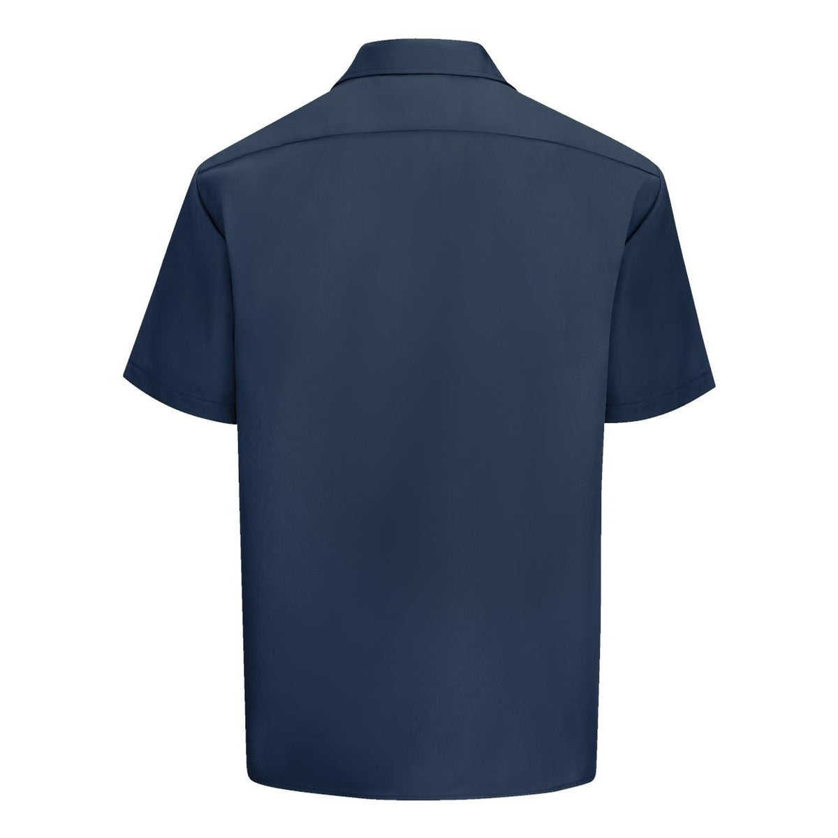 Dickies Men's Short Sleeve Work Shirt Embroidery - Navy - Back