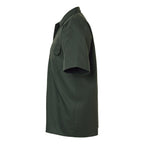 Dickies Men's Short Sleeve Work Shirt Embroidery - Olive Green - Direct Side
