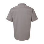 Dickies Men's Short Sleeve Work Shirt Embroidery - Silver Grey - Back