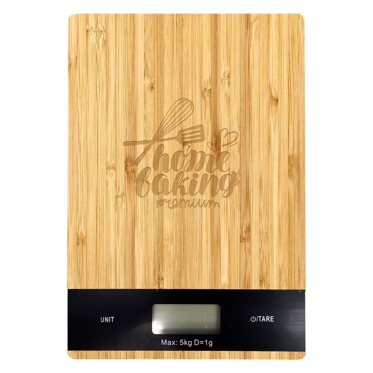 Digital Kitchen Scale in Bamboo - Bamboo Digital Kitchen Scale