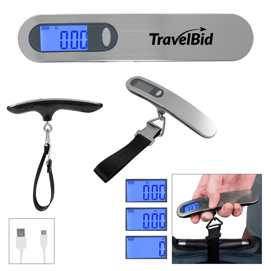 Digital Luggage Scale, Rechargeable - Pad Print