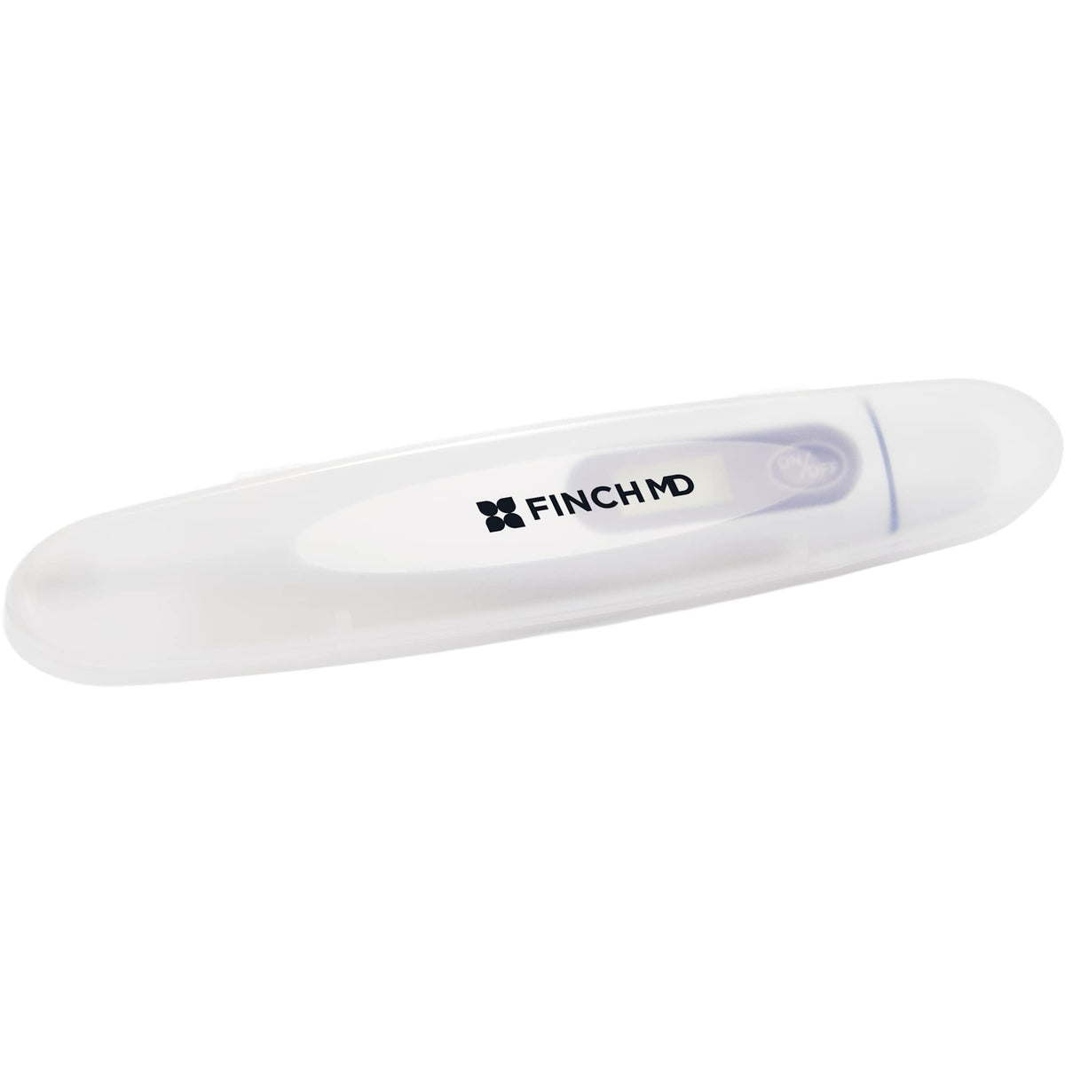 Digital Thermometer with Travel Case - White - Right Angle