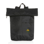 Dillon Packable Backpack in Recycled Polyester - Black - View 1