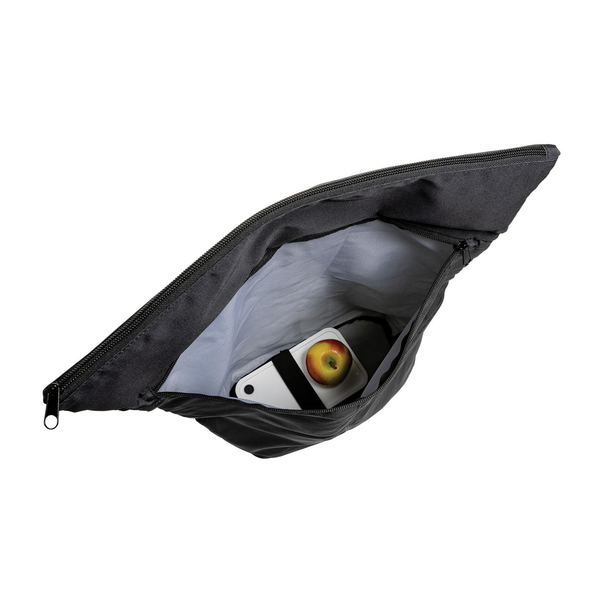 Dillon Packable Backpack in Recycled Polyester - Black - View 4