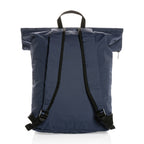 Dillon Packable Backpack in Recycled Polyester - Navy - View 3