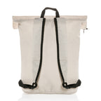 Dillon Packable Backpack in Recycled Polyester - Off White - View 3