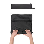 Dillon Packable Backpack in Recycled Polyester Transfer - Black - View 5