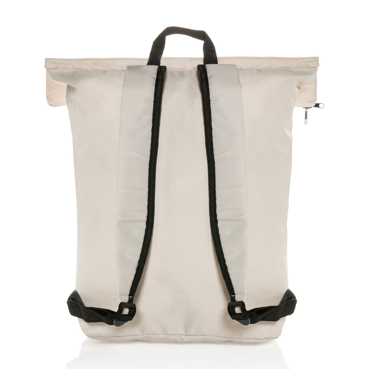 Dillon Packable Backpack in Recycled Polyester Transfer - Off White - View 3
