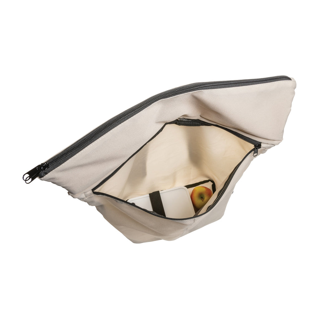 Dillon Packable Backpack in Recycled Polyester Transfer - Off White - View 4