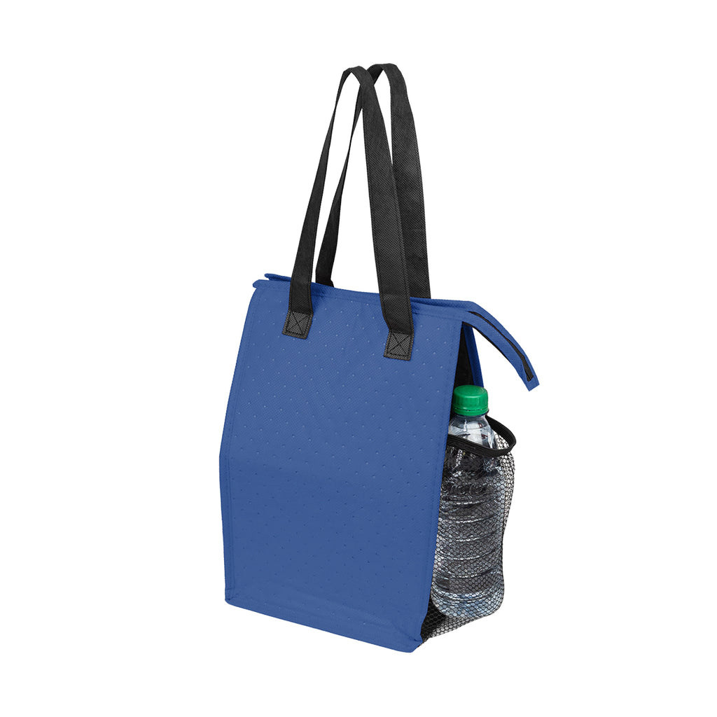 Dimples Cooler Tote Bag in Recycled PET - Black - Side